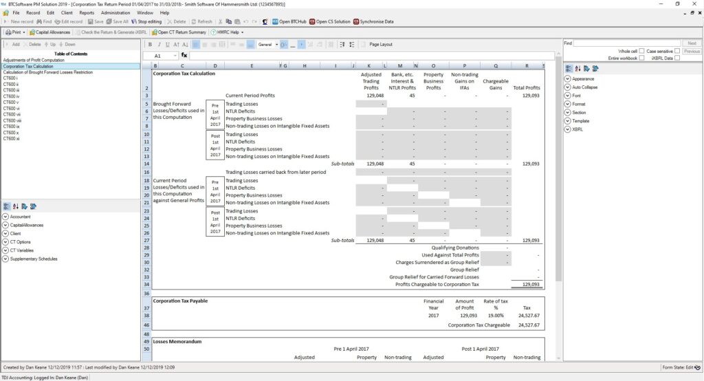 Corporation Tax Return Software | CT600 HMRC Compliant Software