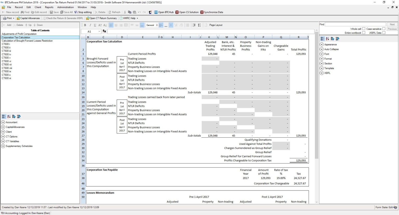 Corporation Tax Return Software | CT600 HMRC Compliant Software